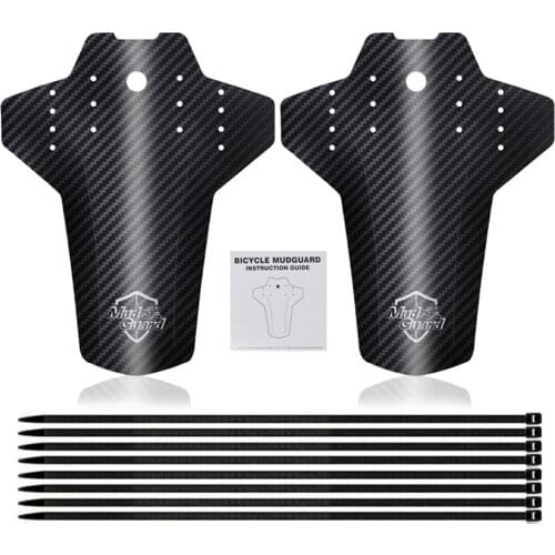 2PCS Bike Fender Adjustable Front MTB Mud Guard Front And Rear Mudguards Riding Accessory