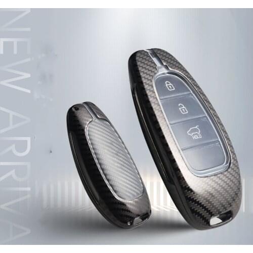 Alloy Car Key Case Key Cover for Hyundai Sonata Tucson Solaris i30 Grand Stare 2019 2020 MPV Remote keyless