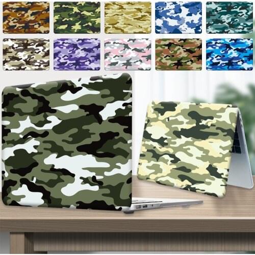 Computer Case for Apple Macbook Air 13 A2179/Air 11 A1370/Pro 13 A1708/pro 15 A1398 Camouflage Series Hard Shell Laptop Case