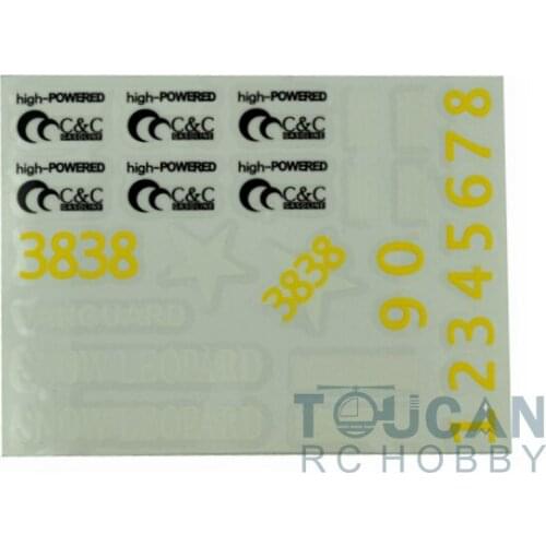 Henglong 1/16 Scale M26 Pershing RC Tank 3838 Decal Sticker TH00213