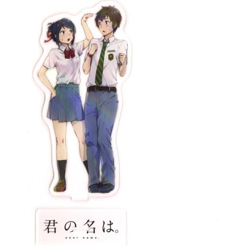 Kimi no Na wa Your Name Miyamizu Mitsuha Tachibana Taki acrylic standee figurines desk decoration cake topper anime