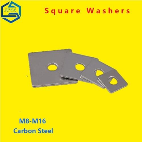 Square Washers Square Gasket Square Flat Pad Curtain Wall with Square Pad Washers Flat Gasket Pad Zinc Plating Carbon Steel GB