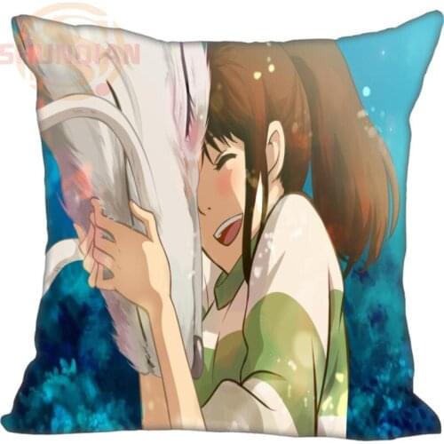 Top Sale Throw Pillow Case Bestative Spirited Away pillow Cover One Side