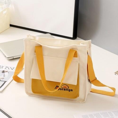 Fashion Canvas Women shoulder bag Japanese Harajuku female student Crossbody Bags school bag Preppy style Portable messenger bag