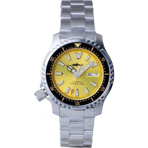 Dive watches for men,mens watch luxury brand HEIMDALLR sport 200m waterproof automatic mechanical wristwatch luminous relogio