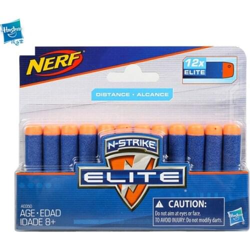 Hasbro NERF Heat Elite Series Bullets 12 Pack Twelve Toy Guns Soft Bullets Round Head Bullets