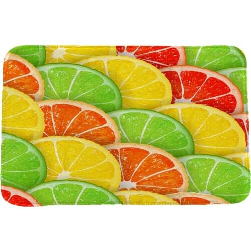 Fruit & Vegetables Creative 3D Printing Carpets and Rugs for Bedroom Living Room Carpet Kitchen Bathroom Anti-Slip Floor Mats