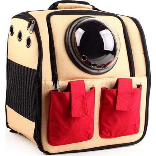 Dog Cat Pet Portable Backpack Pet Dog Cat Bag Carrier Bag Carrying Outdoor Travel Pet Cages
