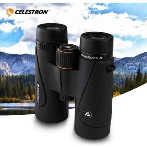 Celestron 71406 TrailSeeker 8x42 BaK-4 Prism FMC Optical ED Binoculars Astronomy Telescope for BirdsWatching Hunting