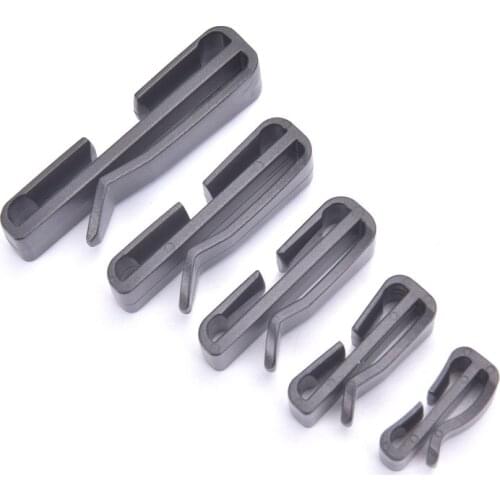 10pcs/pack Quick Slip Keeper Buckle Clip Slider Black For Molle Tactical Backpack Adjusting Strap Webbing 20/25/32/38/49mm