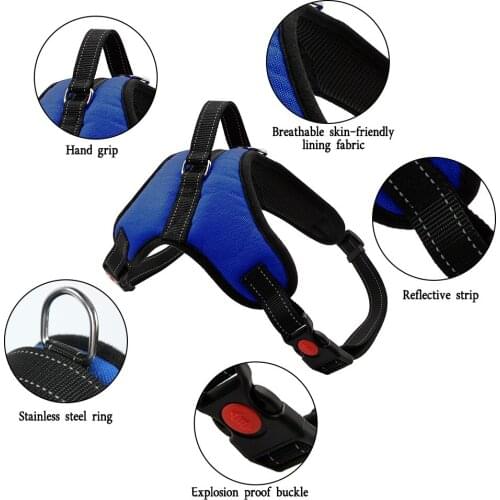 Adjustable Big Dog Carrier Durable Reflective Pet Dog Carrier Dog Pet Walking Small and Medium-sized Large Dog Pitbull 2021 New