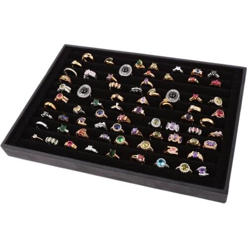 Juelee Earrings Ring Jewelry Display Organizer Jewelry Box Case Jewelry Casket Rack for Ring Earring Display Tray