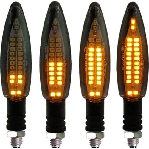 Motorcycle Turn Signal Lights E24 Turn Signal Lightings Built-in Flash Flowing Signal Lamps Waterproof Motorbike Blinker lights