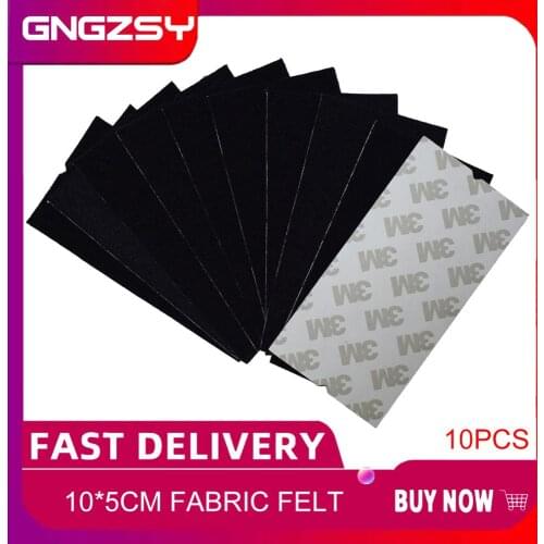 10pcs Spare Squeegee Felt 10x5cm With Self Adhesive Glue Standby Replacement Fabric Cloth For Car Vinyl Film Scrapers A08-10P