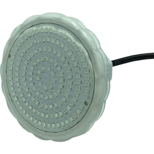 Resin Filled LED Pool Light 15W AC12V RGB Multiple Synchronized Switch on / off IP68 Waterproof Pure white