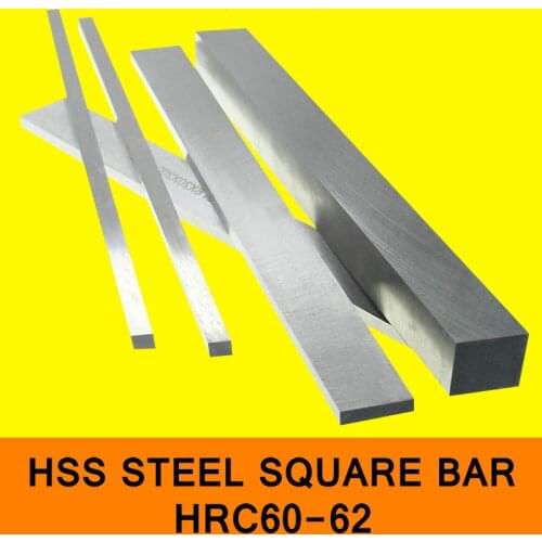 HSS Steel Plate HRC60 to HRC62 Steel Sheet Turning Tool High Speed Steel Rectangular HSS Steel Bar Lathe Tool CNC Milling Cut