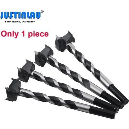 JUSTINLAU 1Pc Bit Thicken Alloy Drill Bits 16 18 20 22 25mm for Woodworking Hole Saw Wood Drilling 125mm Lengthen Bit