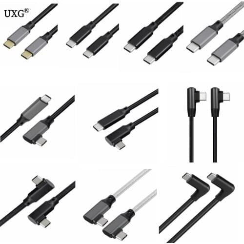 USB C to USB C Cable 0.2m-5m 100W, WOTOBE Long 10ft USB Type-C 5A E Mark Fast Charging Nylon Braided Cord Compatible MacBook/VR