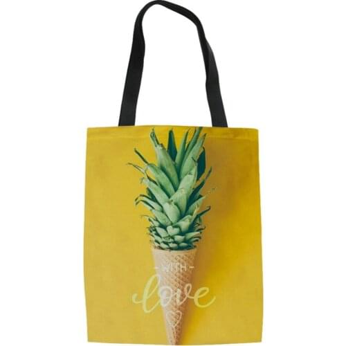 Noisydesigns Solid Shoulder Bags Sweet Love Yellow Women Shopping Bag Tote Package Girls Crossbody Purses Canvas Female Handbag