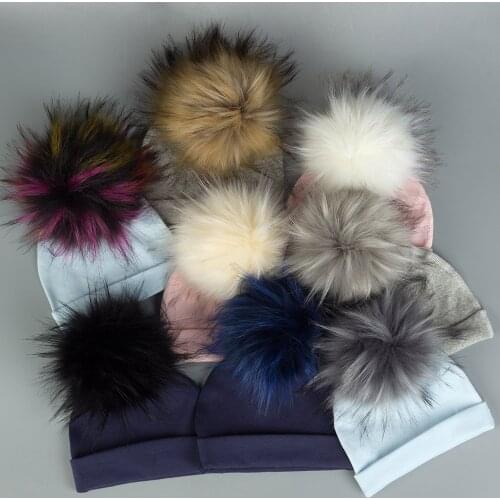 Toddler Infant Winter Warm Ear Beanies With Pom Pom Fashion Newborn Baby Girls Elastic Hats Autumn Hairball Caps Flanging Hat
