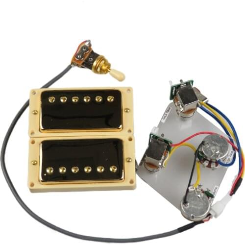 Guitar Pickups Humbucker Pickups Neck And Bridge Pickup 4C Wiring Harness Push-pull single cut Set For Gibson Epiphone Guitar