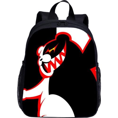 3D Danganronpa Dangan Ronpa Children School Bags Kids Cartoon Printing Backpacks Baby Kids 1-3 Grade Rucksack Boys Travel Bag