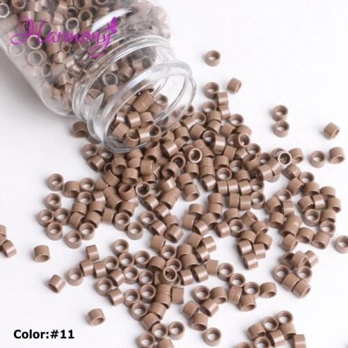 Harmony Plus Hair 1000pcs 3.5*2.0*2.0mm Aluminium Micro rings Beads Links with Screws for I tip hair extensions