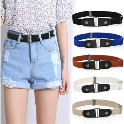 No Buckle Belt Buckle Free Stretch Belt for Women and Men Jeans Pants