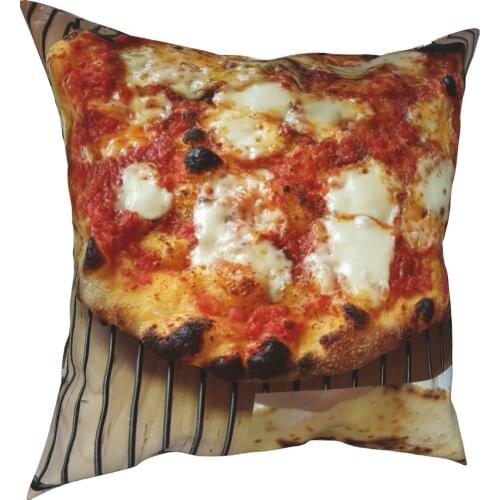 Fun food decoration cushion cover simple style 3D printing pillow cushion cover 45cm linen pillow cover culture