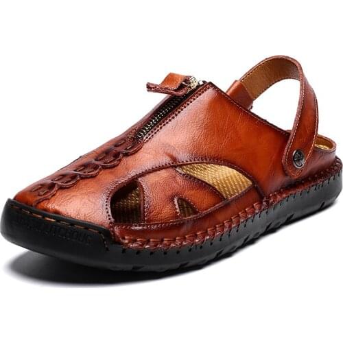 Ete sandalen fashion safety sport work erkek sandals-men outdoor uomo man beach 2019 summer herren shoes genuine 2020 heren for