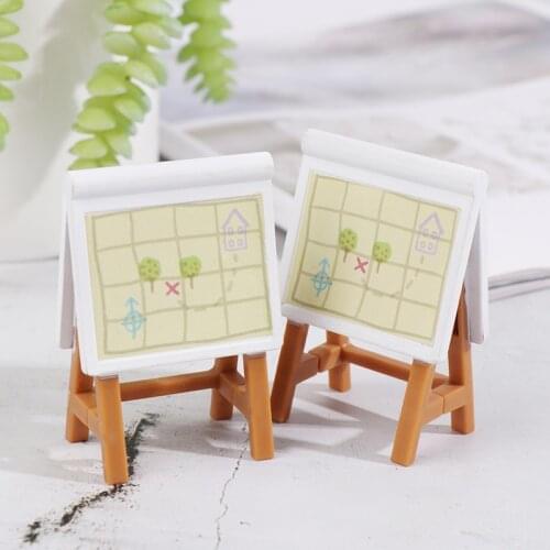 1:12 Dollhouse Miniature Drawing Board Blackboard Model Mini Easel Doll House Accessory