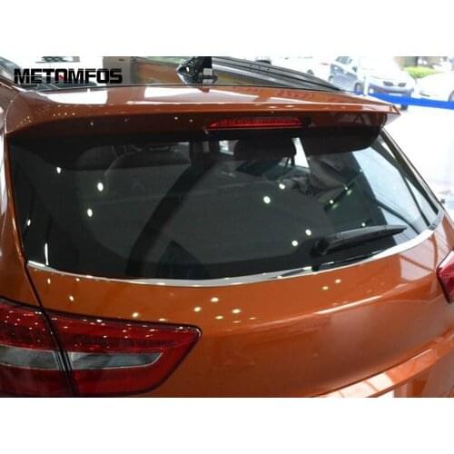 For Hyundai Cantus Creta ix25 2014-2017 2018 2019 Rear Trunk Window Strip Cover Molding Trim Sticker Decoration Car Accessories