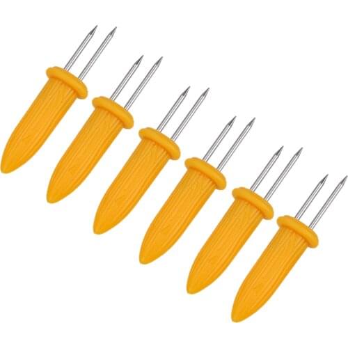 NICEYARD 6Pcs/Set Corn Holders BBQ Tools Multi-function Barbecue Supplies Forks Kitchen Tools