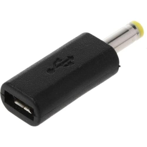 Micro USB Female To DC 4.0x1.7mm Male Plug Jack Converter Adapter Charge for sony psP and more