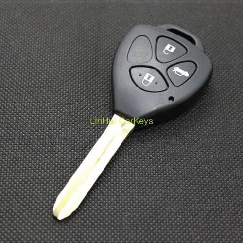 PINECONE for TOYOTA CAMRY REIZ PREVIA Car Key 3 Buttons Uncut Type 1 Brass Blade Blank Straight ABS Key Shell 1PC WHOLESALE