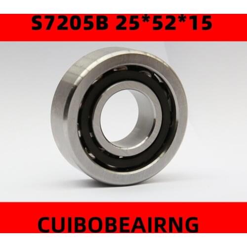 Stainless Steel Angular Contact Ball Bearing 7205 S7205 25x52x15 size:25*52*15mm
