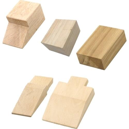 Jewelry table stopper wooden table stopper wood stopper square wood pure solid wood block gold tool
