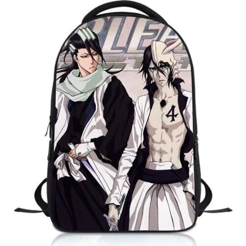 Anime Bleach Students Backpack School Bag Children Cartoon Knapsack Boys Girls Rucksack Kids Bookbag Satchel
