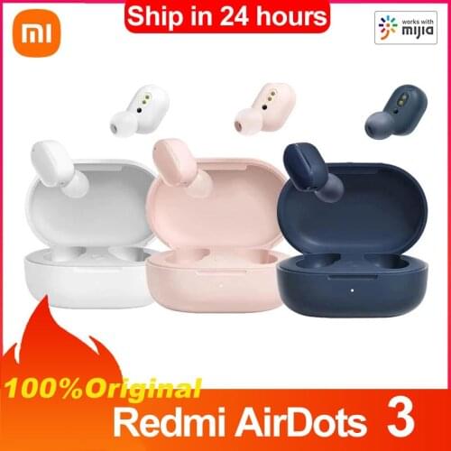 Xiaomi Redmi AirDots 3 TWS Mi True Wireless Bluetooth 5.2 Earphone Auto Link Qualcomm Chip Touch Control Apt-X Adaptive Headset