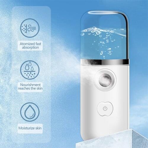 USB Face Steamer Nano Mister Face Sprayer Nebulizer Skin Moisturizing Hydrating Sauna Facial Spa Machine Pore Cleaner
