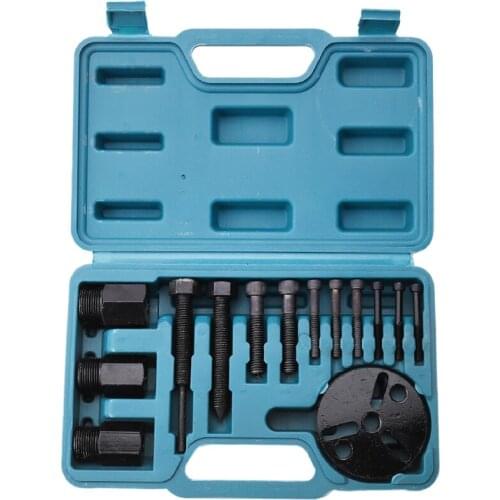 14 Pieces A/C Compressor Clutch Remover A/C Puller Installer Air Conditioning Tools Kit Car Repair Kit