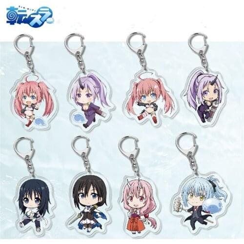 Anime That Time I Got Reincarnated as a Slime Keychain Rimuru Shuna Action Figure Pendant Toy Decoration Birthday Christmas Gift