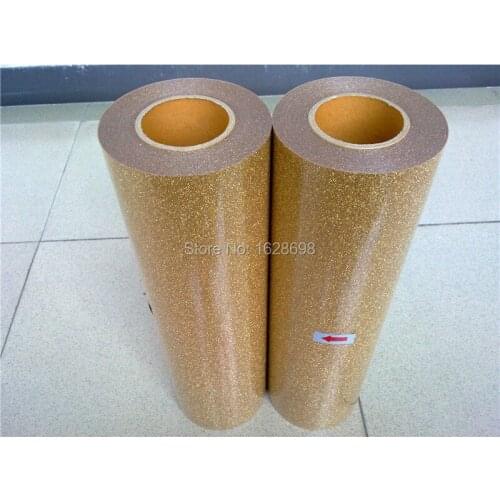 Made in korea use for heat transfer film glitter material on garment- CDG-23 Light gold color glitter