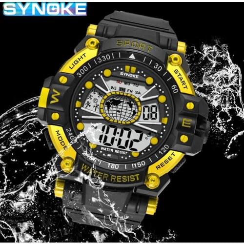 Gold Watches For Men Luxury Brand Countdown Waterproof Mens Digital Watch Military Wristwatch Male Sport Men Watch reloj hombre