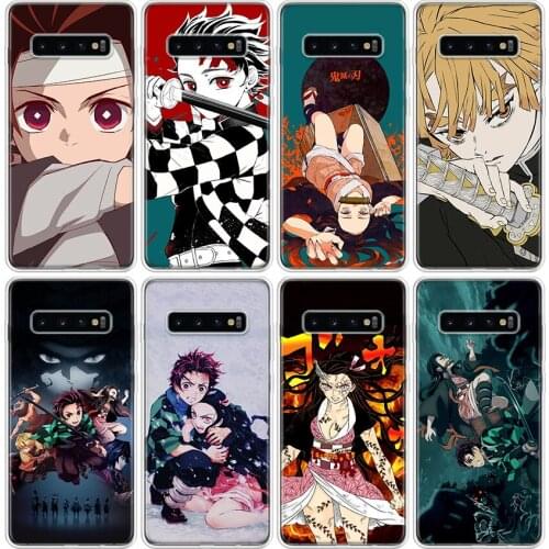 Demon Slayer Kimetsu no Yaiba Anime Phone Case For Samsung Galaxy S20 FE Ultra S10 S21 Note 10 9 8 S9 S8 Plus Lite S7 J4 J6 Cove