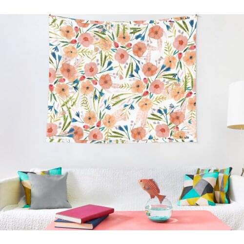 Floral Dance Tapestry Fashion Room Decor Pattern Print Tapestry Wall Bedroom Carpet Bed Sheets