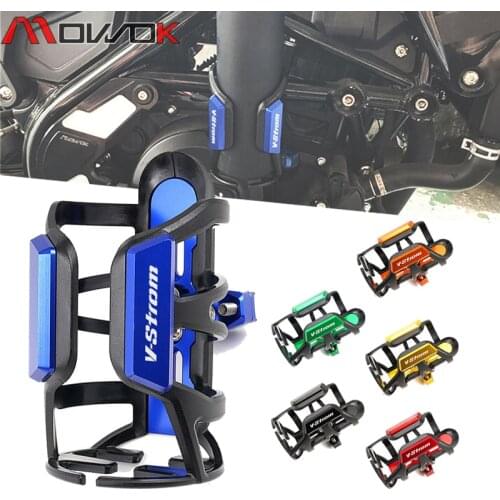 For SUZUKI V-Strom 1050 1050XT DL 1000 / XT 650 / XT 2002-2021 Motorcycle CNC Beverage Water Bottle Drink Cup Holder Vstrom