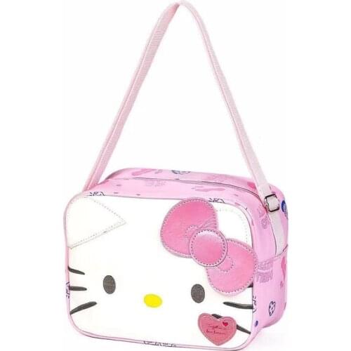 Hello kitty childrens travel and leisure messenger bag girl cartoon shoulder bag handbag cartoon childrens day gift