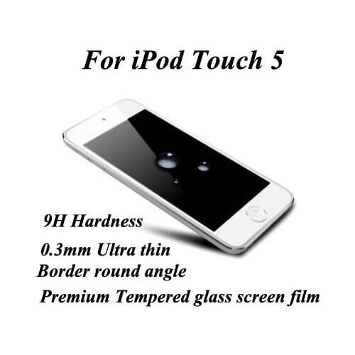 For iPod touch 5 High quality Premium Tempered Glass screen guard protector, For iPod Touch 5 Glass Screen Cover Film