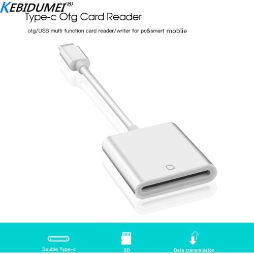 Kebidumei Portable USB 3.1 Type C OTG Card Reader Adapter Cable Data Transmission for Macbook Xiaomi Samsung Huawei